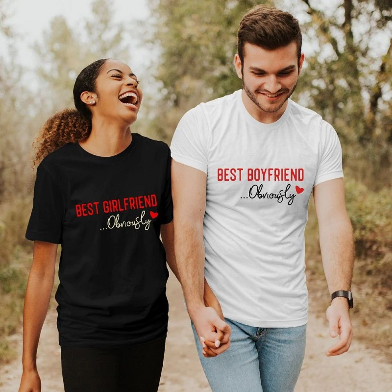 Cute couple's T-shirts