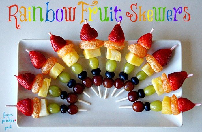 Rainbow Fruit Skewers