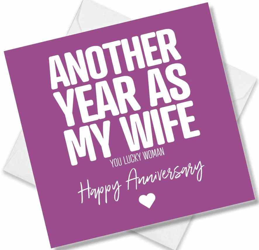 Funny Anniversary Card