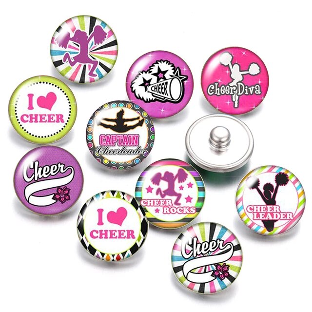 Personalized Cheerleader Buttons