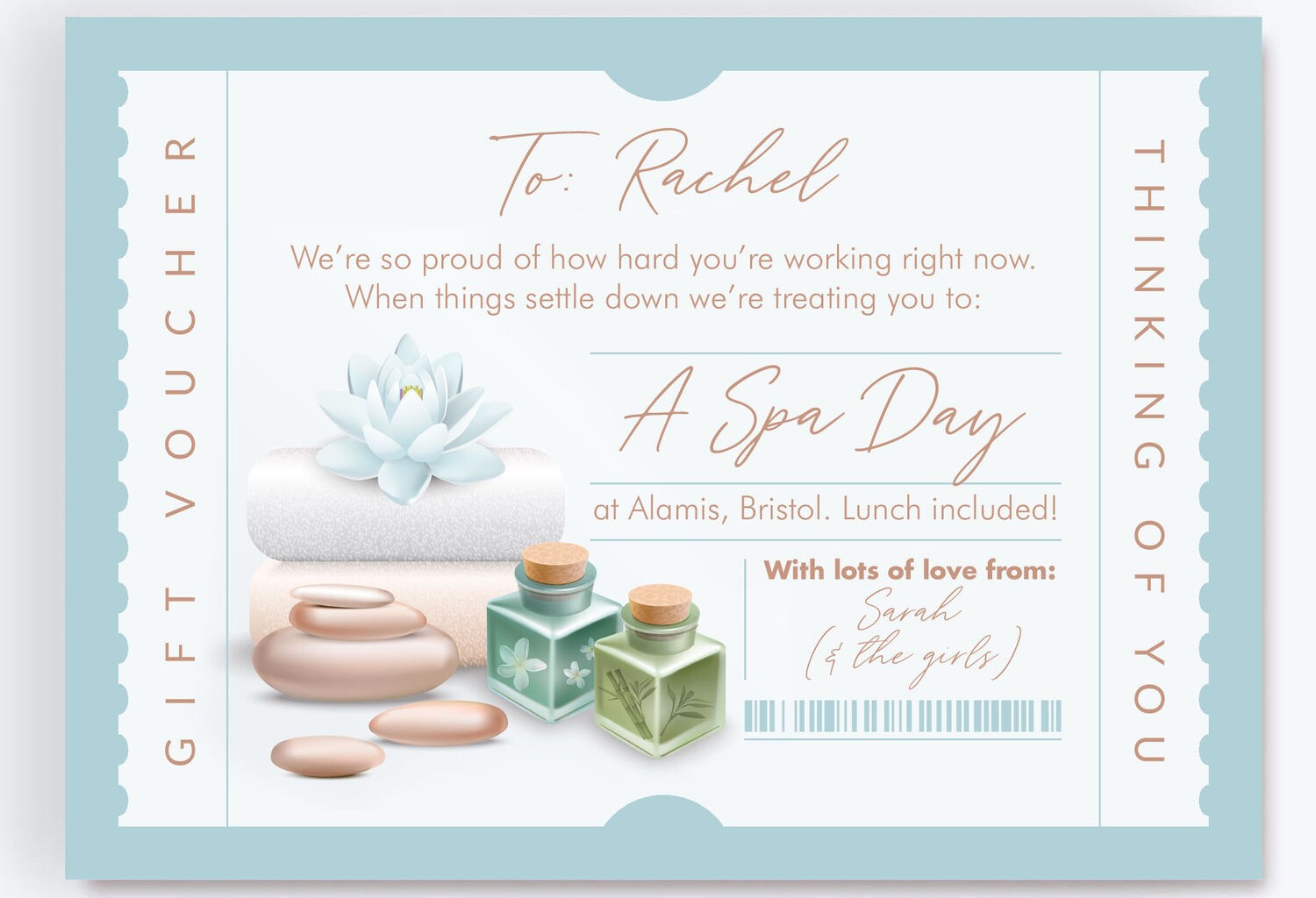 Spa Day Gift Certificate